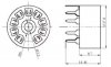 Socket 9 Pin Gold PCB type1